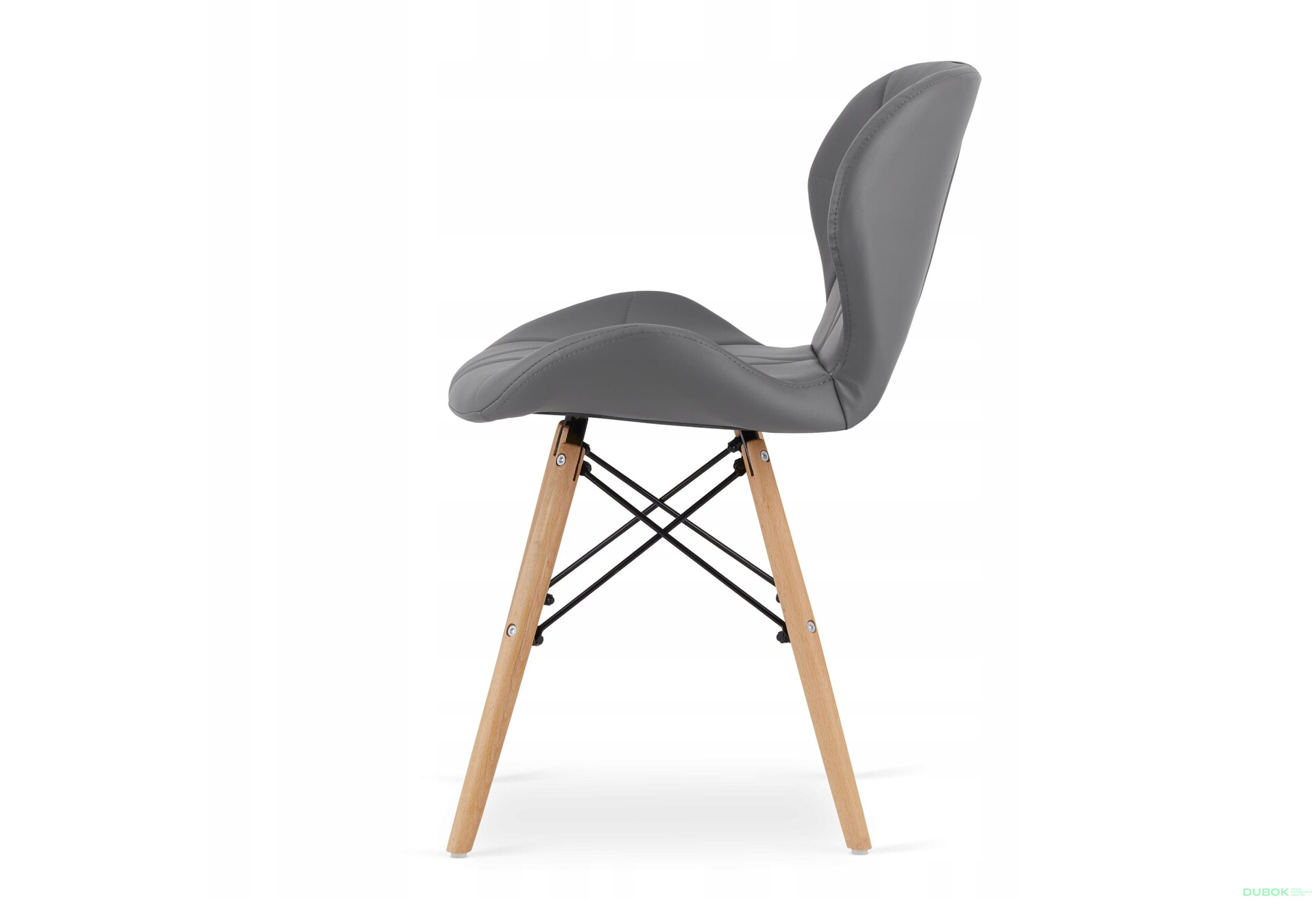 Zestaw stół prostokątny ADRIA 120x80 biały + 4 krzesła LAGO szare - Fotografia 3 Fotografia 3 - Zestaw stół prostokątny ADRIA 120x80 biały + 4 krzesła LAGO szare