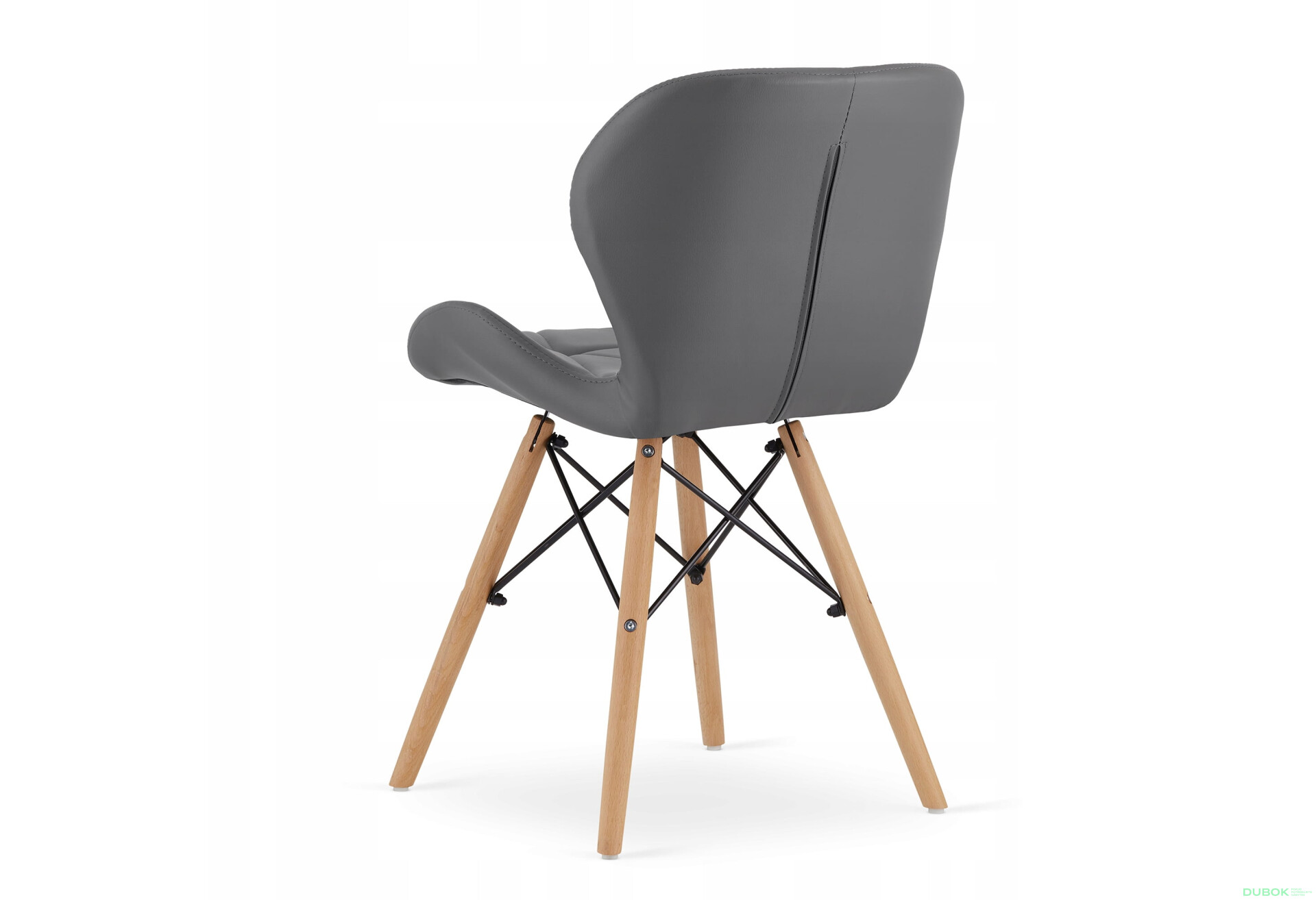 Zestaw stół prostokątny ADRIA 120x80 biały + 4 krzesła LAGO szare - Fotografia 5 Fotografia 5 - Zestaw stół prostokątny ADRIA 120x80 biały + 4 krzesła LAGO szare