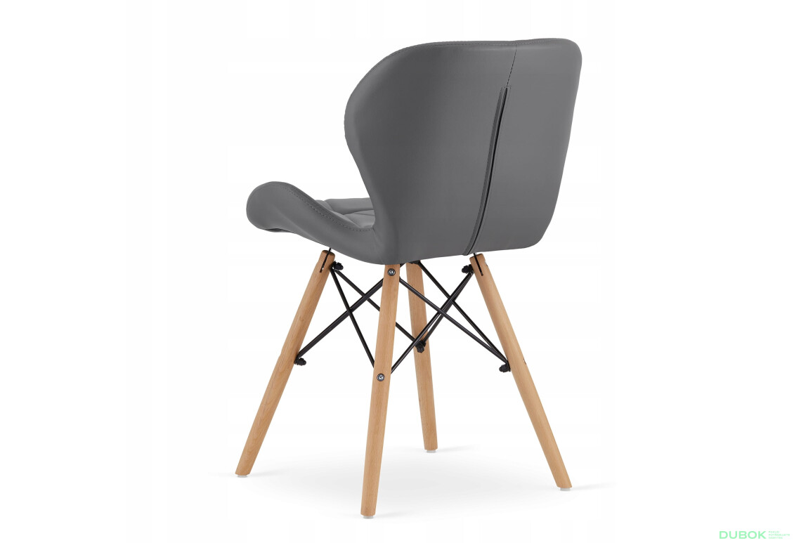 Zestaw stół prostokątny ADRIA 120x80 biały + 4 krzesła LAGO szare - Fotografia 5 Fotografia 5 - Zestaw stół prostokątny ADRIA 120x80 biały + 4 krzesła LAGO szare