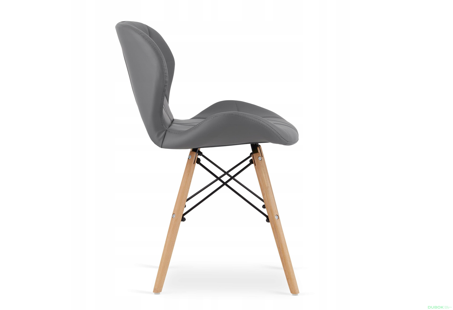 Zestaw stół prostokątny ADRIA 120x80 biały + 4 krzesła LAGO szare - Fotografia 6 Fotografia 6 - Zestaw stół prostokątny ADRIA 120x80 biały + 4 krzesła LAGO szare