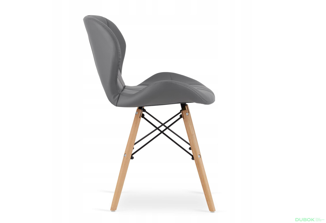 Zestaw stół prostokątny ADRIA 120x80 biały + 4 krzesła LAGO szare - Fotografia 6 Fotografia 6 - Zestaw stół prostokątny ADRIA 120x80 biały + 4 krzesła LAGO szare