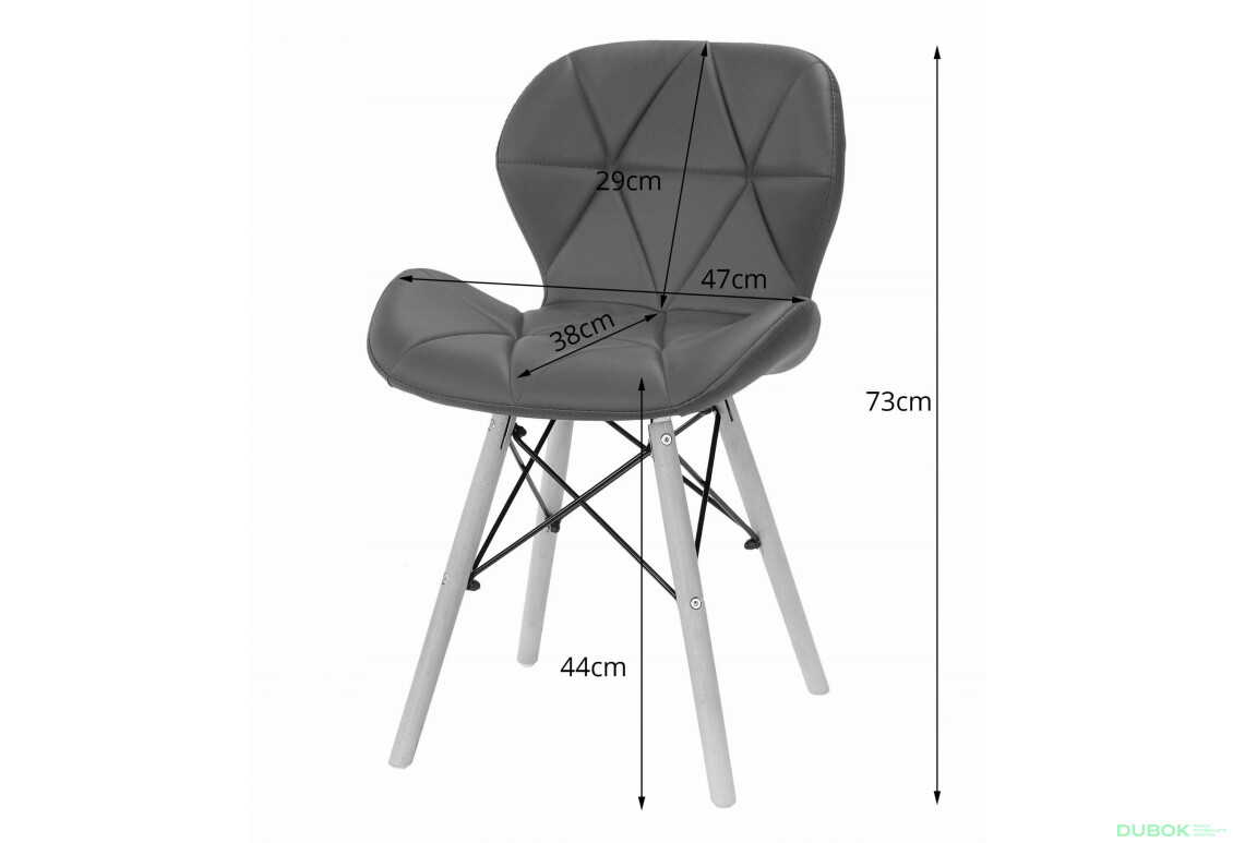 Zestaw stół prostokątny ADRIA 120x80 czarny + 4 krzesła LAGO czarne ekoskóra - Fotografia 8 Fotografia 8 - Zestaw stół prostokątny ADRIA 120x80 czarny + 4 krzesła LAGO czarne ekoskóra