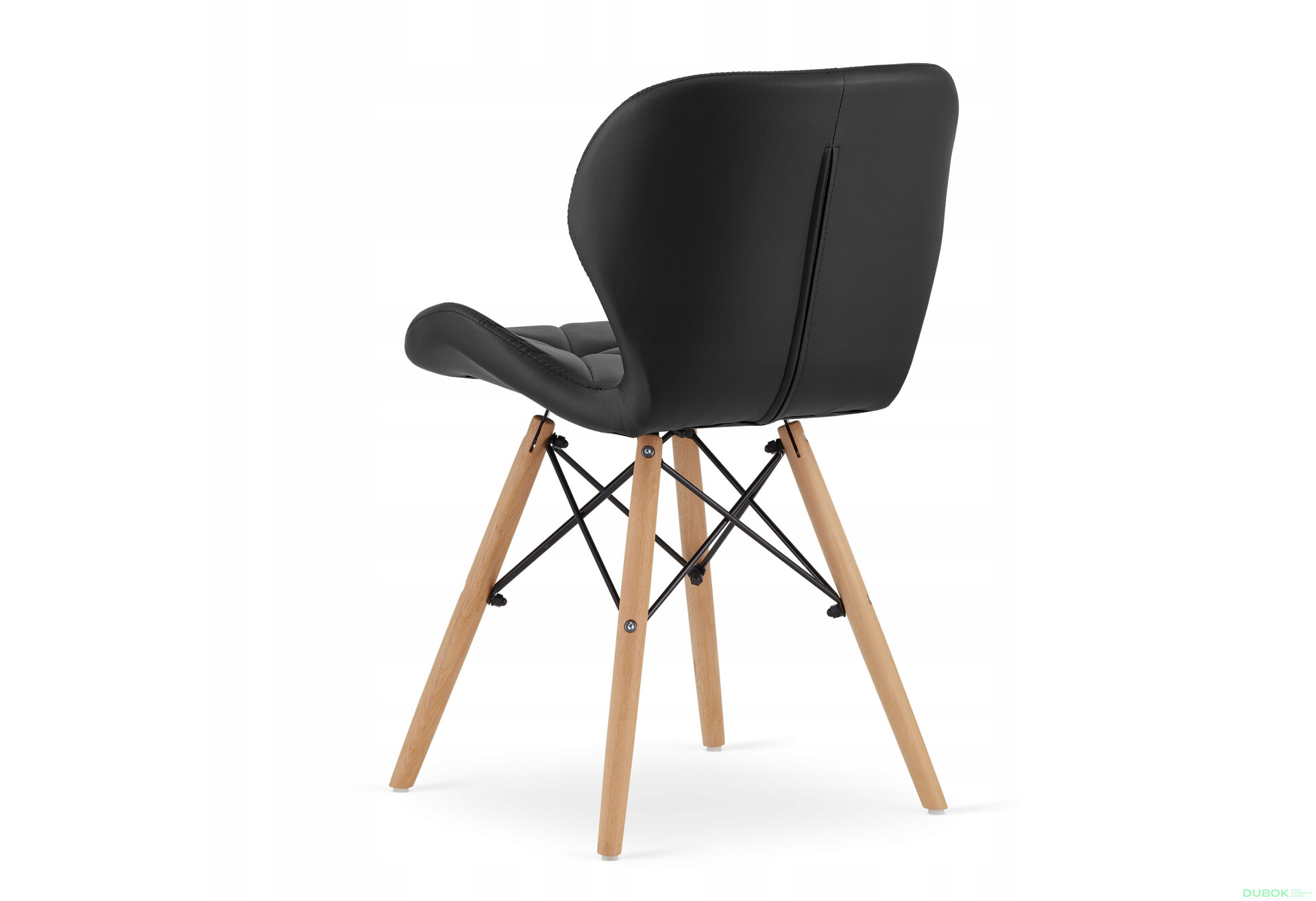 Zestaw stół prostokątny ADRIA 120x80 czarny + 4 krzesła LAGO czarne ekoskóra - Fotografia 5 Fotografia 5 - Zestaw stół prostokątny ADRIA 120x80 czarny + 4 krzesła LAGO czarne ekoskóra