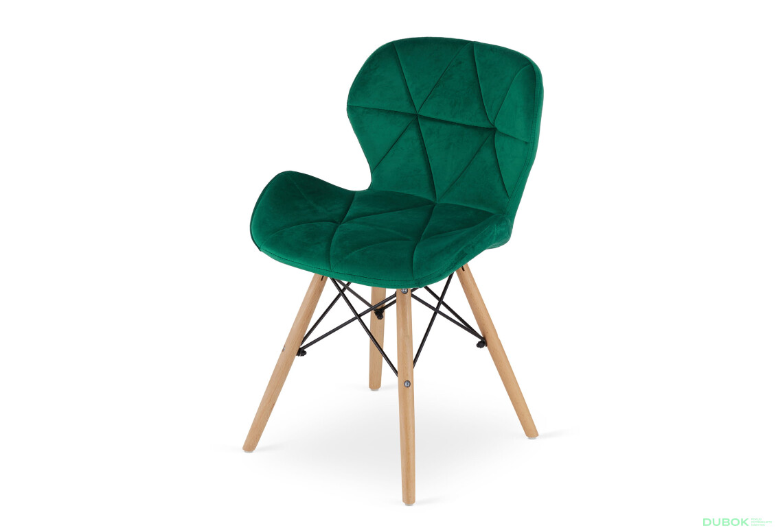 Zestaw stół prostokątny ADRIA 120x80 czarny + 4 krzesła LAGO zielone - Fotografia 7 Fotografia 7 - Zestaw stół prostokątny ADRIA 120x80 czarny + 4 krzesła LAGO zielone