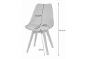 Fotografia 9 - Zestaw stół prostokątny ADRIA 120x80 czarny + 4 krzesła MARK czarne