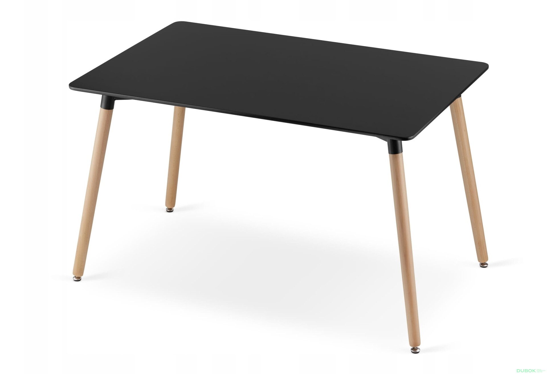 Zestaw stół prostokątny ADRIA 120x80 czarny + 4 krzesła MARK czarne - Fotografia 10 Fotografia 10 - Zestaw stół prostokątny ADRIA 120x80 czarny + 4 krzesła MARK czarne