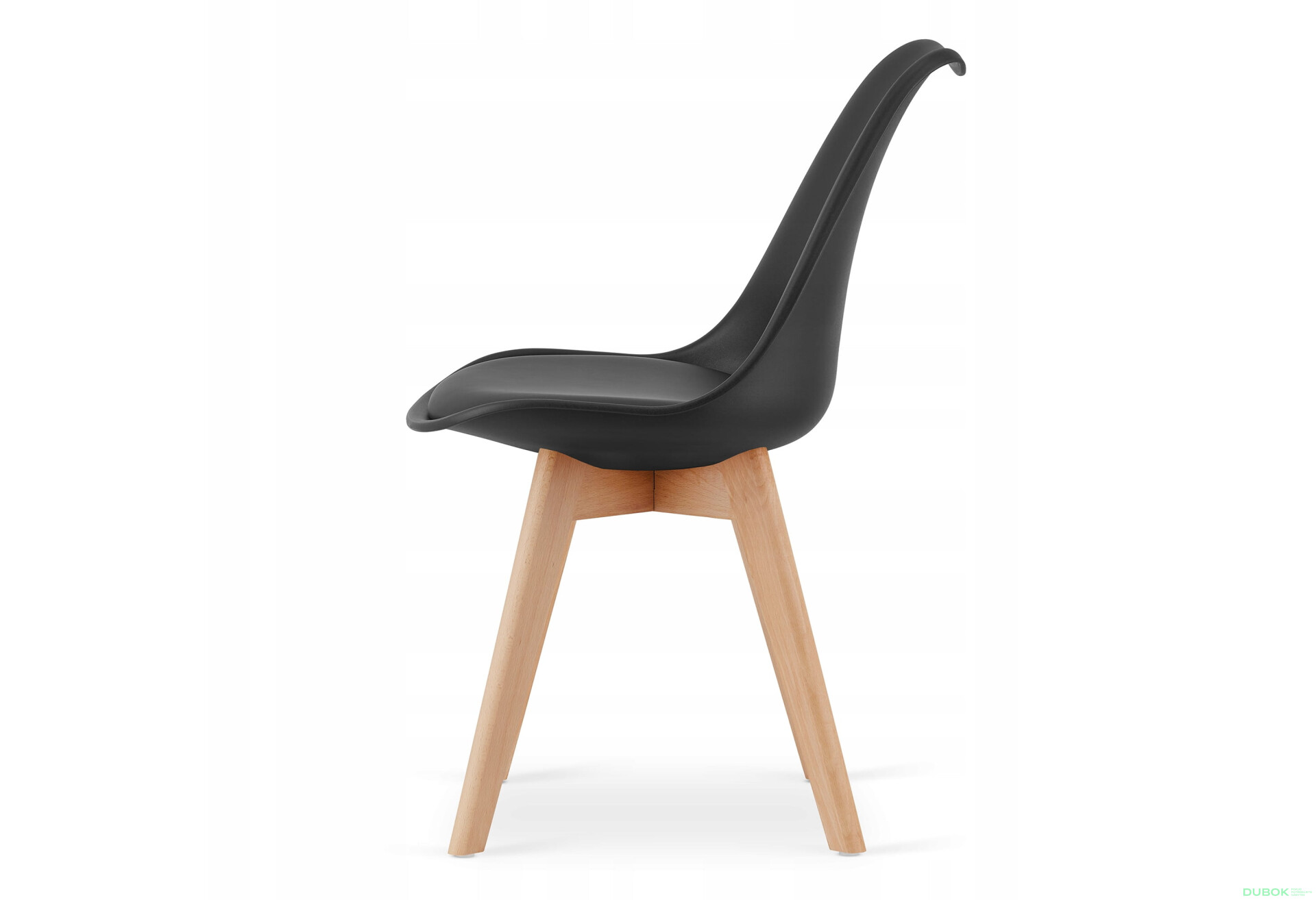 Zestaw stół prostokątny ADRIA 120x80 czarny + 4 krzesła MARK czarne - Fotografia 3 Fotografia 3 - Zestaw stół prostokątny ADRIA 120x80 czarny + 4 krzesła MARK czarne