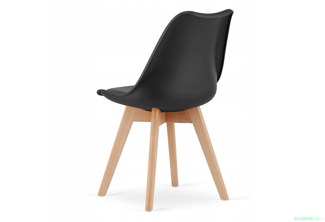 Zestaw stół prostokątny ADRIA 120x80 czarny + 4 krzesła MARK czarne - Fotografia 5 Fotografia 5 - Zestaw stół prostokątny ADRIA 120x80 czarny + 4 krzesła MARK czarne