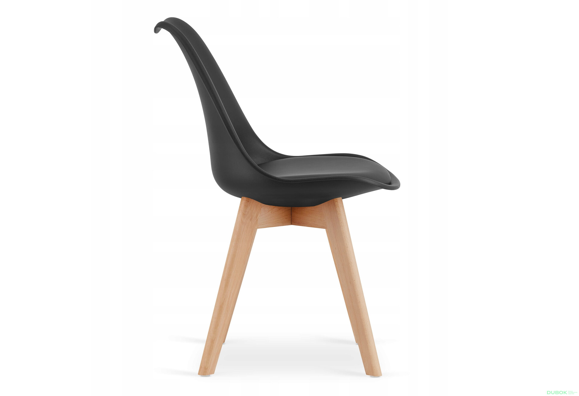Zestaw stół prostokątny ADRIA 120x80 czarny + 4 krzesła MARK czarne - Fotografia 6 Fotografia 6 - Zestaw stół prostokątny ADRIA 120x80 czarny + 4 krzesła MARK czarne