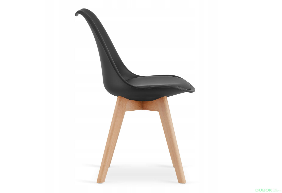 Zestaw stół prostokątny ADRIA 120x80 czarny + 4 krzesła MARK czarne - Fotografia 6 Fotografia 6 - Zestaw stół prostokątny ADRIA 120x80 czarny + 4 krzesła MARK czarne