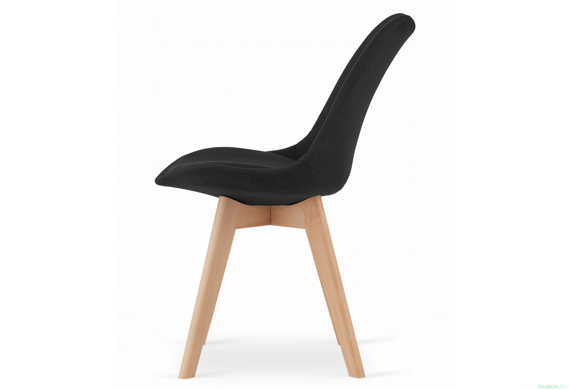 Zestaw stół prostokątny ADRIA 120x80 czarny + 4 krzesła NORI czarne - Fotografia 3 Fotografia 3 - Zestaw stół prostokątny ADRIA 120x80 czarny + 4 krzesła NORI czarne