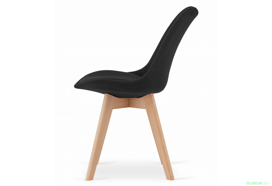 Zestaw stół prostokątny ADRIA 120x80 czarny + 4 krzesła NORI czarne - Fotografia 3 Fotografia 3 - Zestaw stół prostokątny ADRIA 120x80 czarny + 4 krzesła NORI czarne