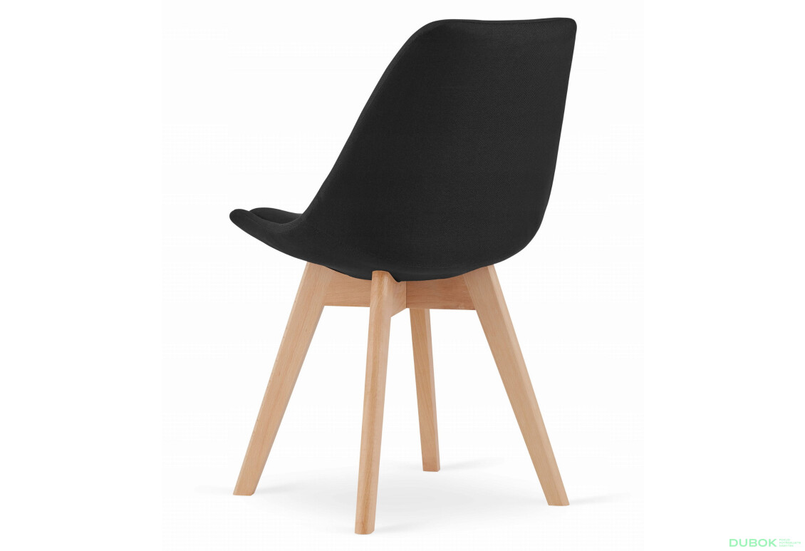 Zestaw stół prostokątny ADRIA 120x80 czarny + 4 krzesła NORI czarne - Fotografia 5 Fotografia 5 - Zestaw stół prostokątny ADRIA 120x80 czarny + 4 krzesła NORI czarne
