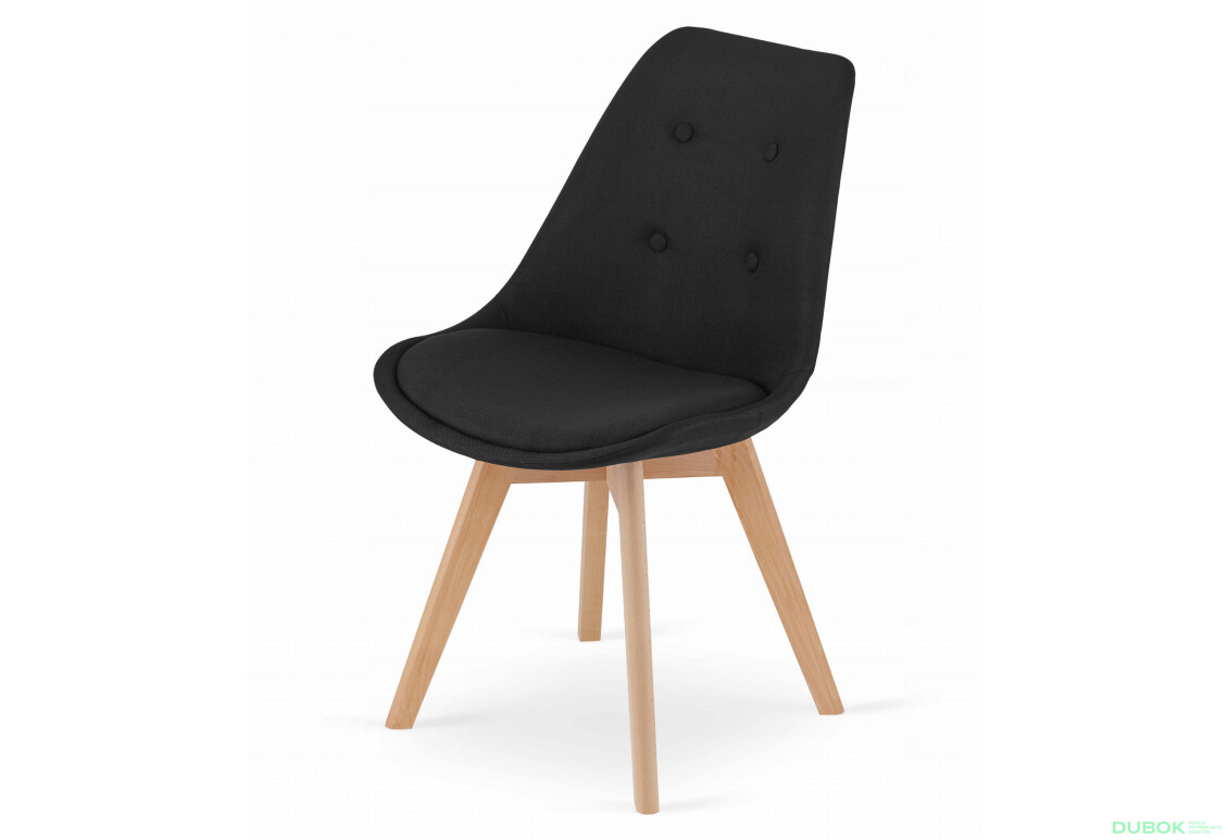 Zestaw stół prostokątny ADRIA 120x80 czarny + 4 krzesła NORI czarne - Fotografia 7 Fotografia 7 - Zestaw stół prostokątny ADRIA 120x80 czarny + 4 krzesła NORI czarne