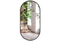 Lustro owalne 80x40cm czarna rama - Fotografia 1 Fotografia 1 - Lustro owalne 80x40cm czarna rama