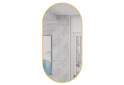Lustro owalne 80x40cm złota rama - Fotografia 1 Fotografia 1 - Lustro owalne 80x40cm złota rama