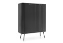 Komoda K-103 čierna, čierne nohy Zova - Fotografia 4 Fotografia 4 - Komoda K-103 čierna, čierne nohy Zova
