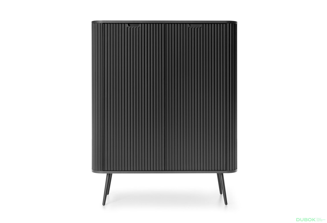 Komoda K-103 čierna, čierne nohy Zova - Fotografia 2 Fotografia 2 - Komoda K-103 čierna, čierne nohy Zova