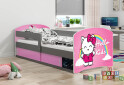 Posteľ Luki 1 grafit Hello Kids 80x160 cm s roštom, matracom - Fotografia 2 Fotografia 2 - Posteľ Luki 1 grafit Hello Kids 80x160 cm s roštom, matracom