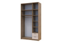 Fotografia 3 - Skriňa Rondi 3 drevotrieska s horným priestorom artisan dub / cashmere 121x52x236