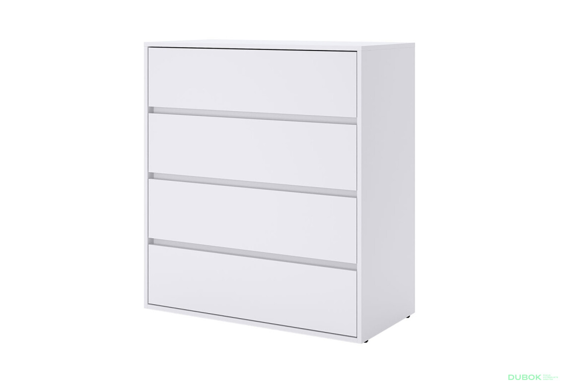 Komoda 4šx Super Mat Biela Tibo - Fotografia 1 Fotografia 1 - Komoda 4šx Super Mat Biela Tibo