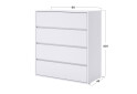 Komoda 4šx Super Mat Biela Tibo - Fotografia 3 Fotografia 3 - Komoda 4šx Super Mat Biela Tibo