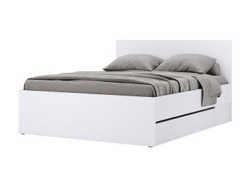 Posteľ 1.6x2.0 s šuplíkmi bez rámu Super Mat Biela