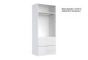 Fotografia 6 - Skriňa 2dv 2šx Bez zrkadiel Super Mat Biela Tibo