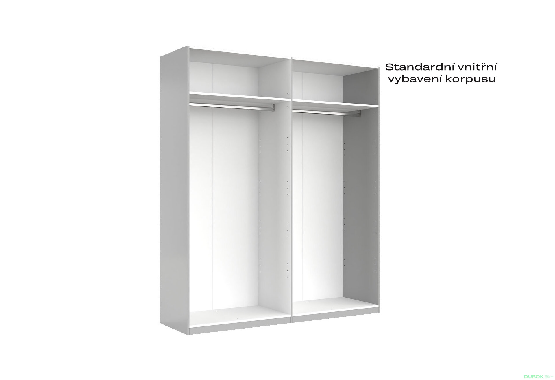 Fotografia 5 - Skriňa 4dv bez zrkadiel, séria N sivý lesk Megy