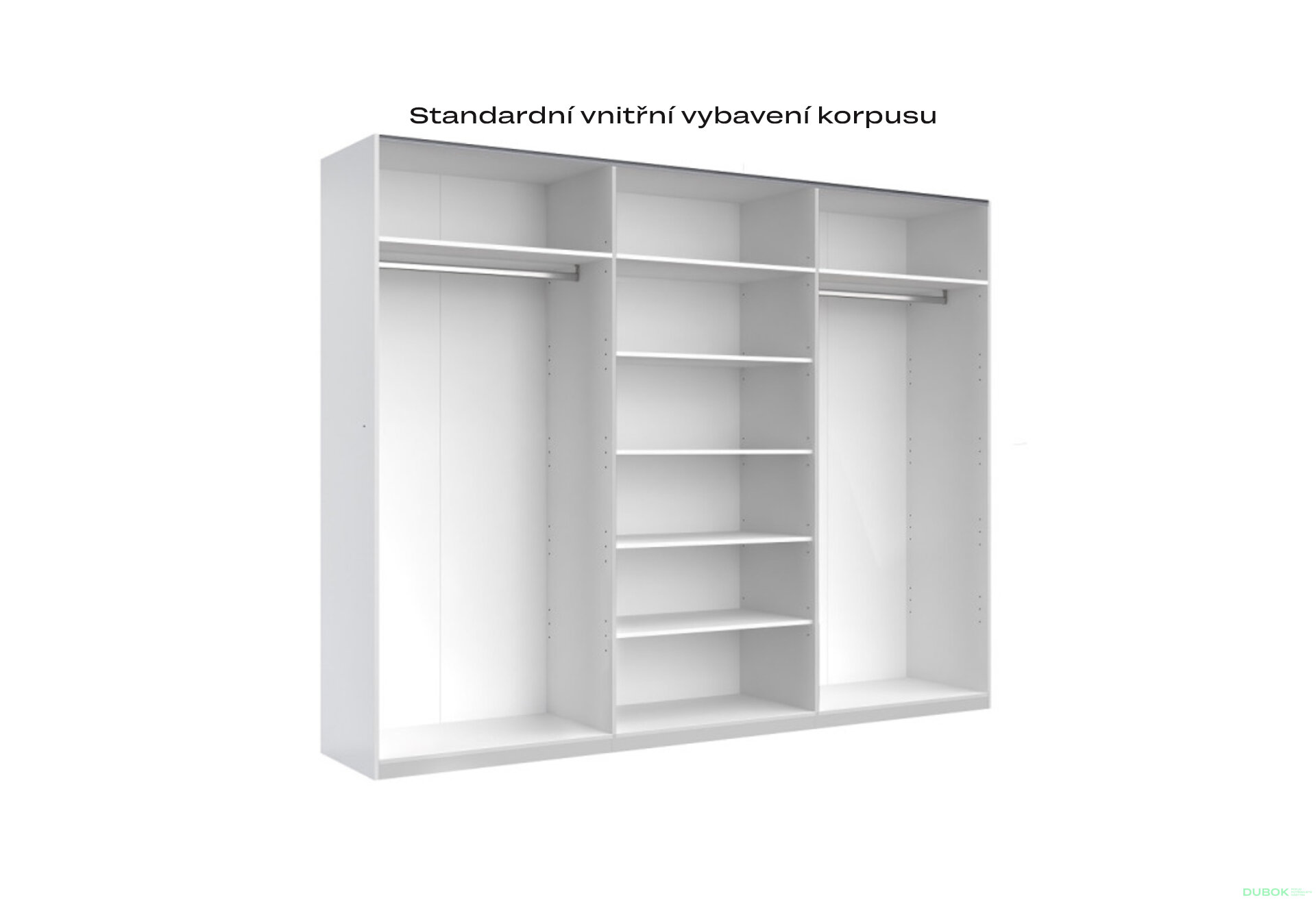 Fotografia 3 - Skriňa s posuvnými dverami 2,5x2,1 m lesklá šedá / zrkadlo Megy