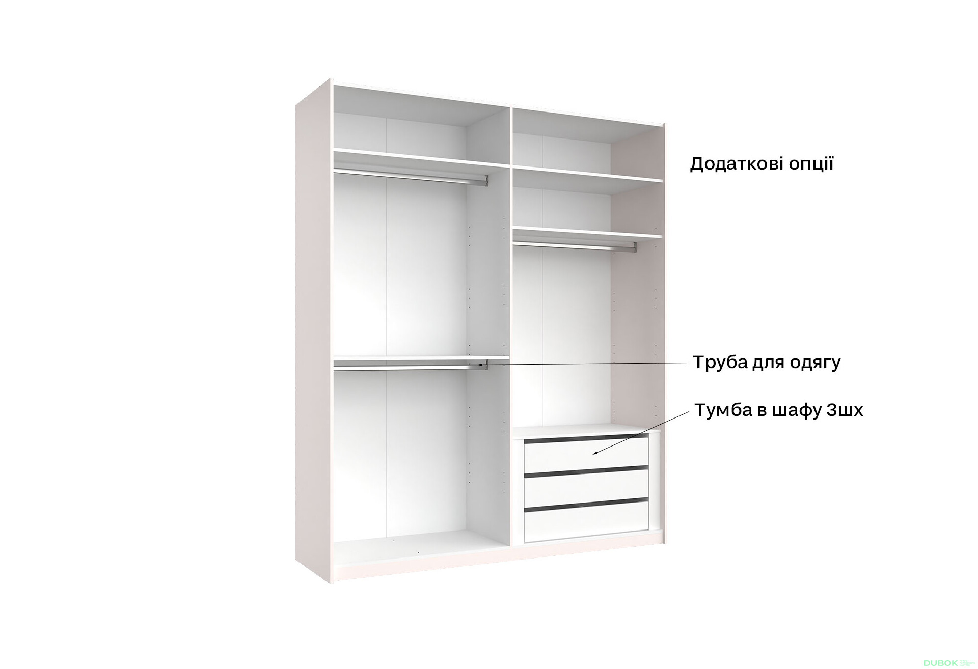Skriňa s posuvnými dverami 2.0x2.4 m, sivý lesk / zrkadlo Megy - Fotografia 16 Fotografia 16 - Skriňa s posuvnými dverami 2.0x2.4 m, sivý lesk / zrkadlo Megy