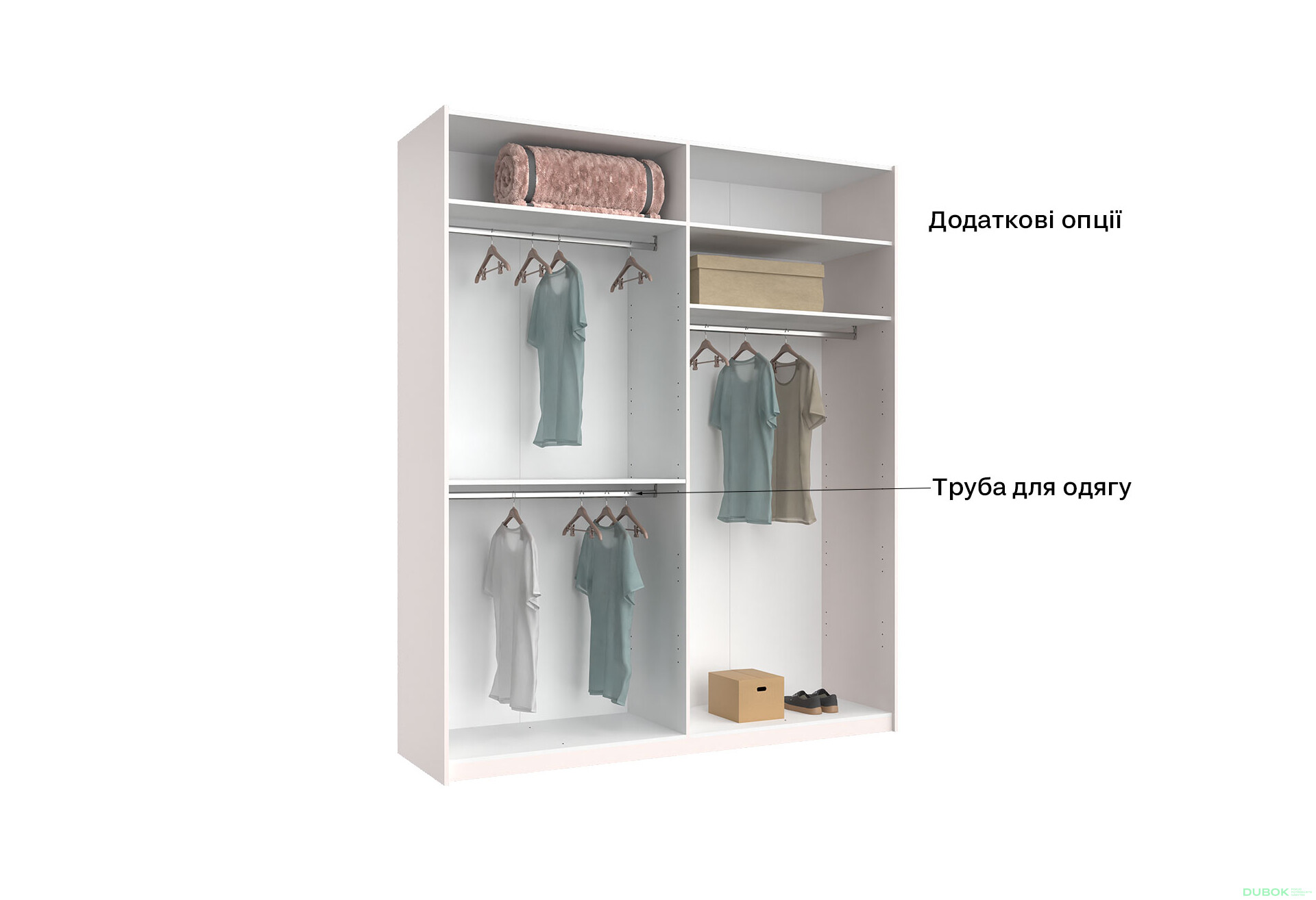 Skriňa s posuvnými dverami 2.0x2.4 m, sivý lesk / zrkadlo Megy - Fotografia 9 Fotografia 9 - Skriňa s posuvnými dverami 2.0x2.4 m, sivý lesk / zrkadlo Megy