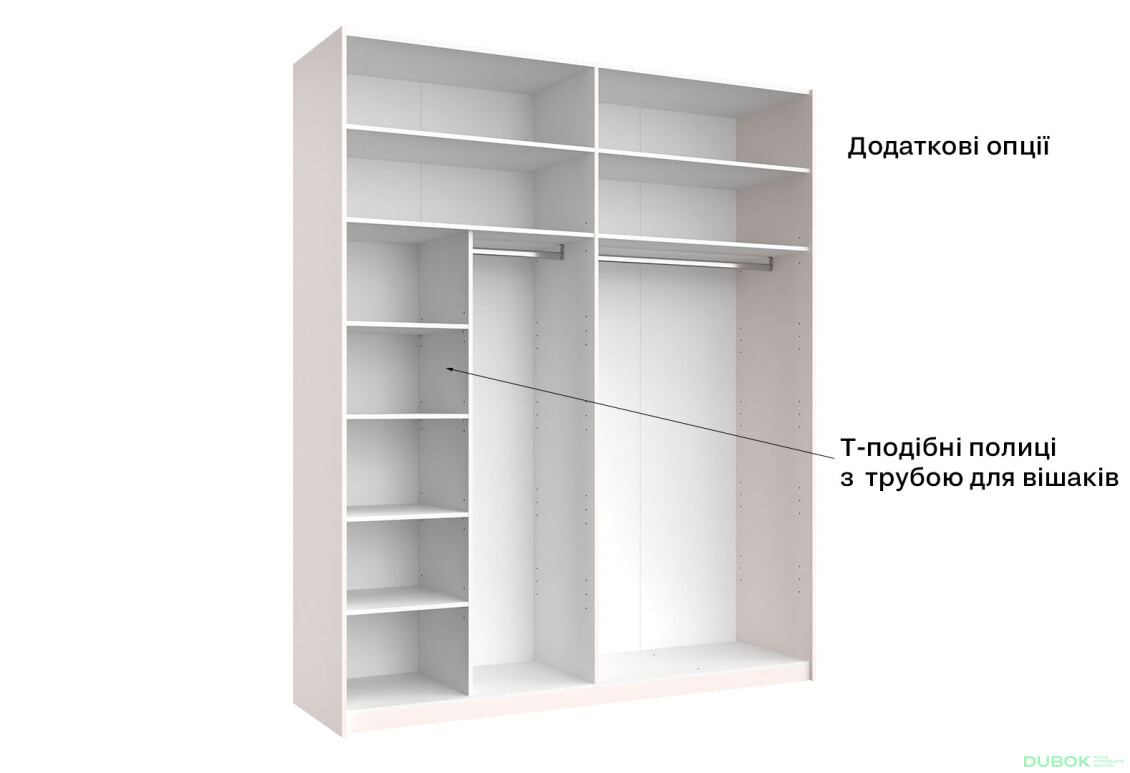 Skriňa s posuvnými dverami 2.0x2.4 m, sivý lesk / zrkadlo Megy - Fotografia 6 Fotografia 6 - Skriňa s posuvnými dverami 2.0x2.4 m, sivý lesk / zrkadlo Megy