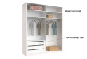 Skriňa s posuvnými dverami 2.0x2.4 m, sivý lesk / zrkadlo Megy - Fotografia 5 Fotografia 5 - Skriňa s posuvnými dverami 2.0x2.4 m, sivý lesk / zrkadlo Megy