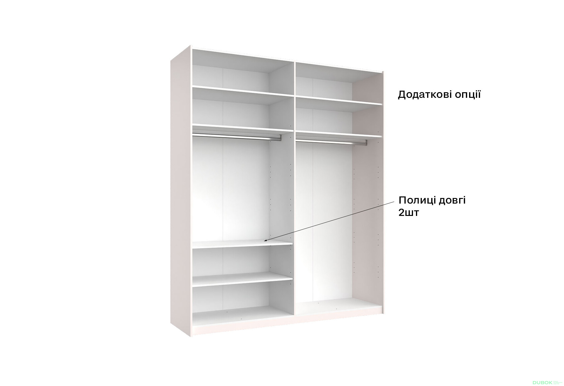 Skriňa s posuvnými dverami 2.0x2.4 m, sivý lesk / zrkadlo Megy - Fotografia 14 Fotografia 14 - Skriňa s posuvnými dverami 2.0x2.4 m, sivý lesk / zrkadlo Megy