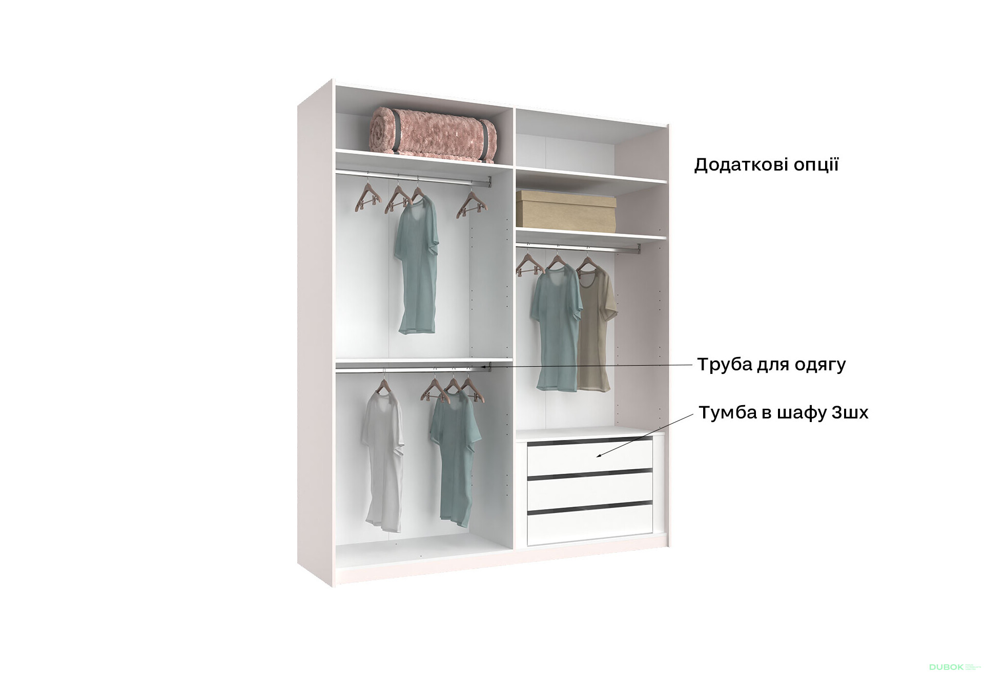 Skriňa s posuvnými dverami 2.0x2.4 m, sivý lesk / zrkadlo Megy - Fotografia 13 Fotografia 13 - Skriňa s posuvnými dverami 2.0x2.4 m, sivý lesk / zrkadlo Megy