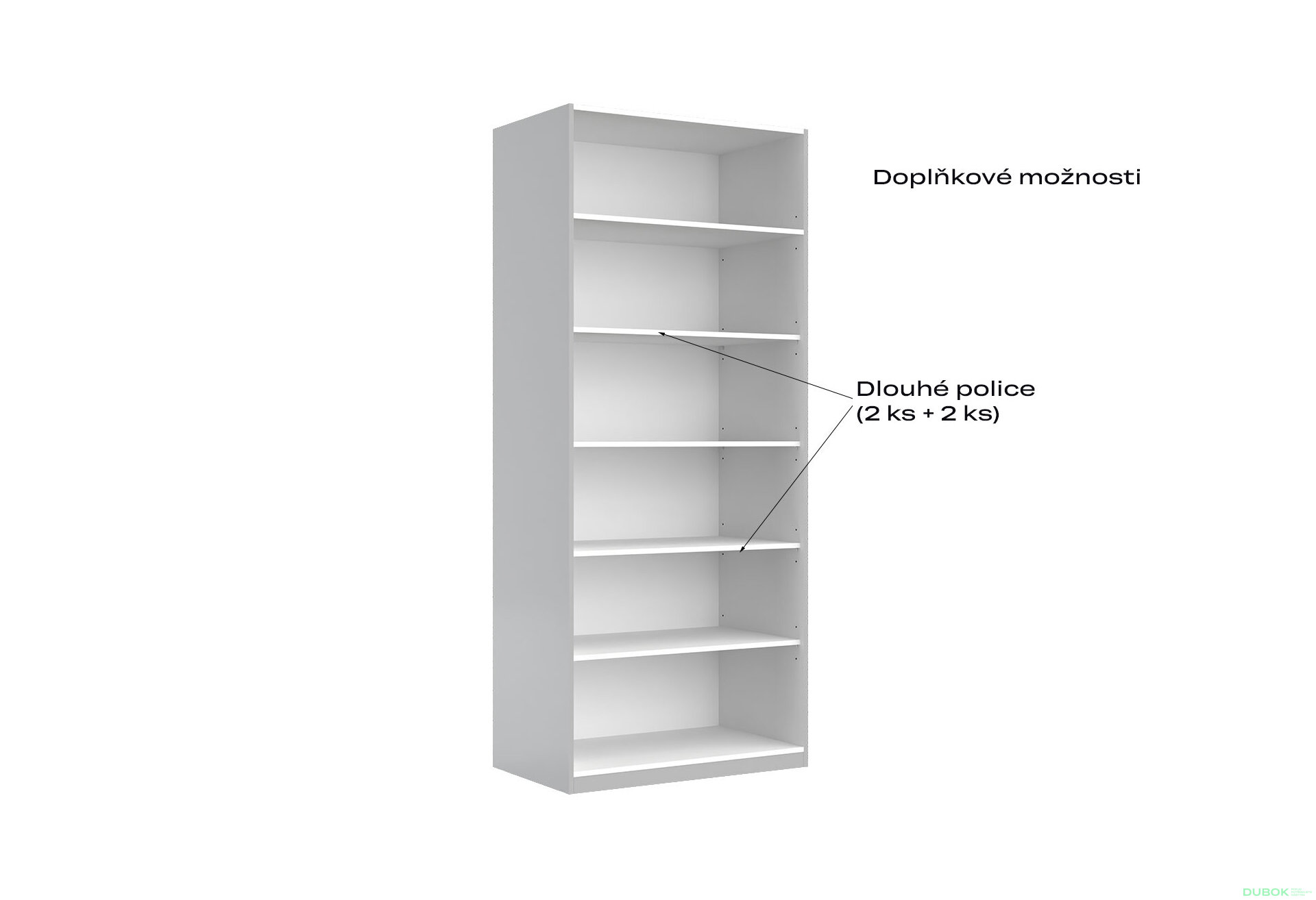 Fotografia 4 - Skriňa 2dv bez zrkadiel, séria N sivý lesk Megy