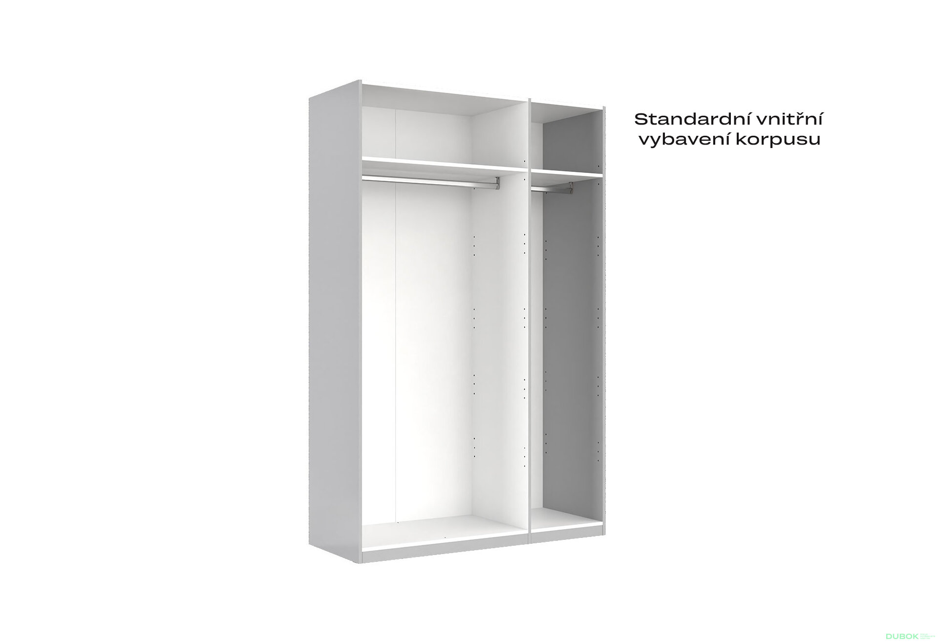 Fotografia 7 - Skriňa 3-dverová bez zrkadiel, séria N sivý lesk Megy