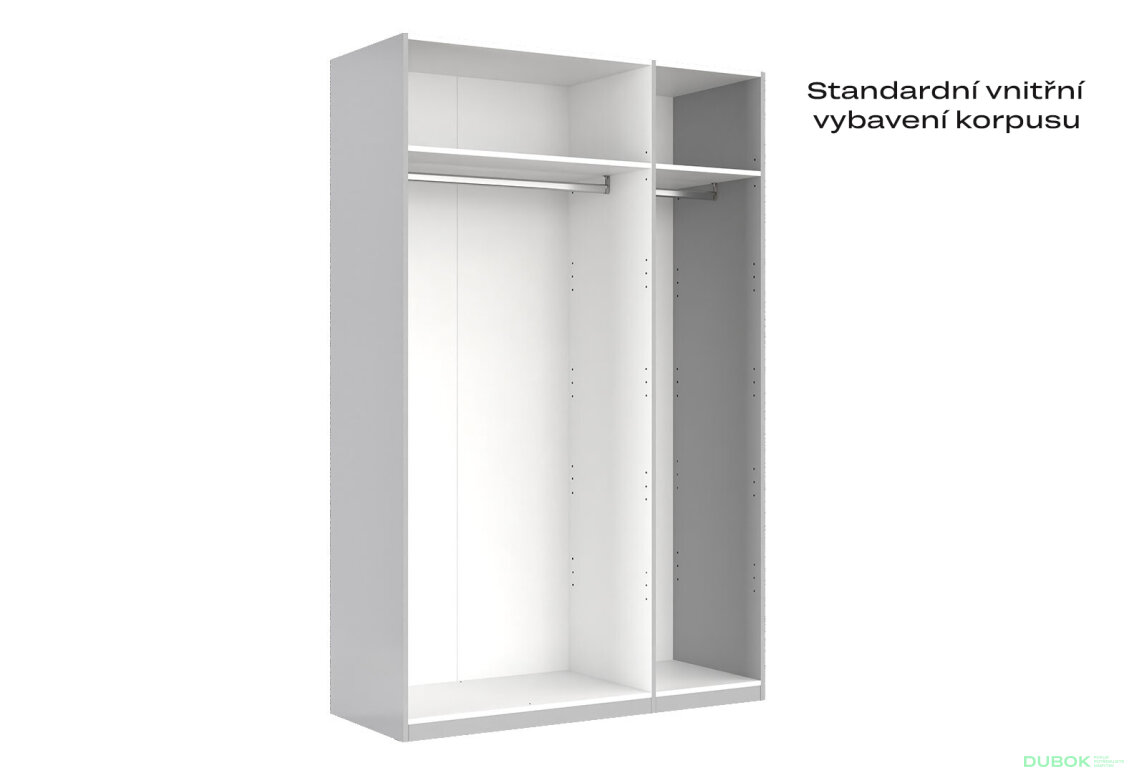 Fotografia 7 - Skriňa 3-dverová bez zrkadiel, séria N sivý lesk Megy