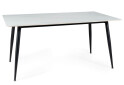 Fotografia 5 - Stôl Rion 160x90 mramorový efekt, biely / čierny mat
