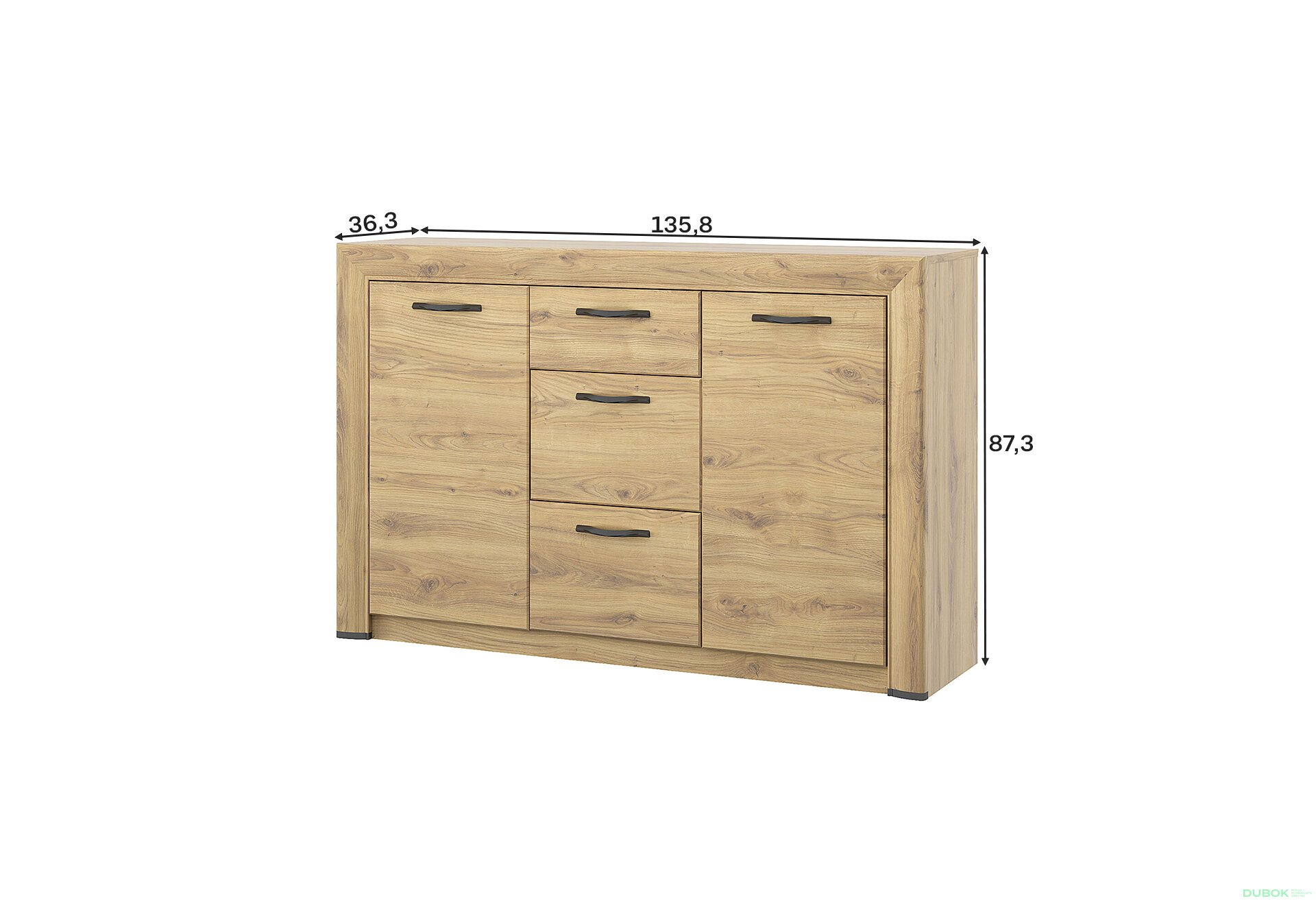 Fotografia 4 - Komoda 2d3s Sapori dub navarra