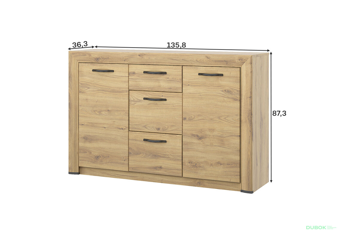 Fotografia 4 - Komoda 2d3s Sapori dub navarra