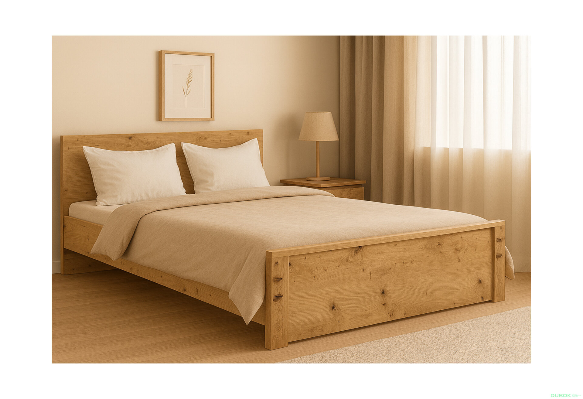 Fotografia 3 - Posteľ 160x200 dub artisan Ayson