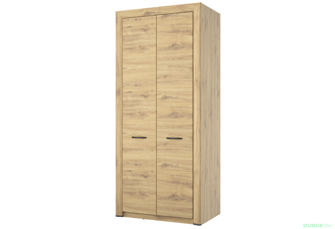 Skriňa dvojdverová Sapori 95.9x217.1x60.3 cm Dub navarra - Fotografia 1 Fotografia 1 - Skriňa dvojdverová Sapori 95.9x217.1x60.3 cm Dub navarra