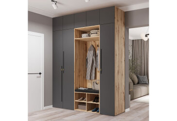 Predsieň 200 cm dub appalačský / grafit Space