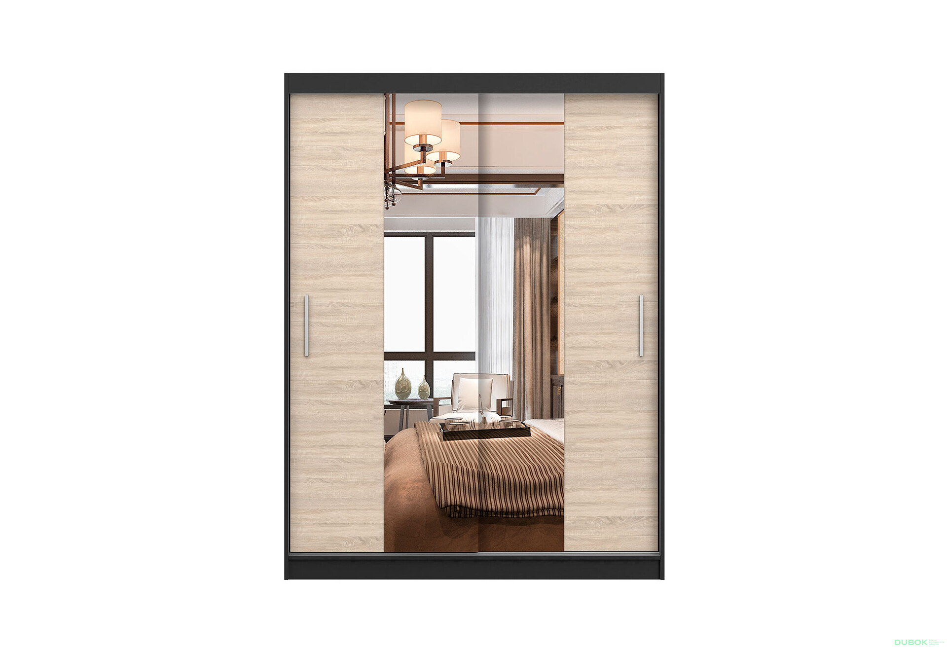 Fotografia 2 - Skriňa Vista 01 čierna / dub sonoma