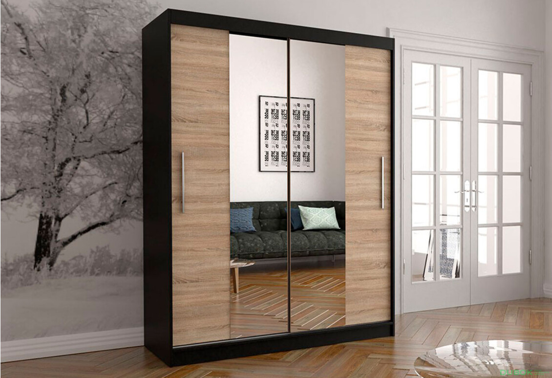 Fotografia 3 - Skriňa Vista 01 čierna / dub sonoma