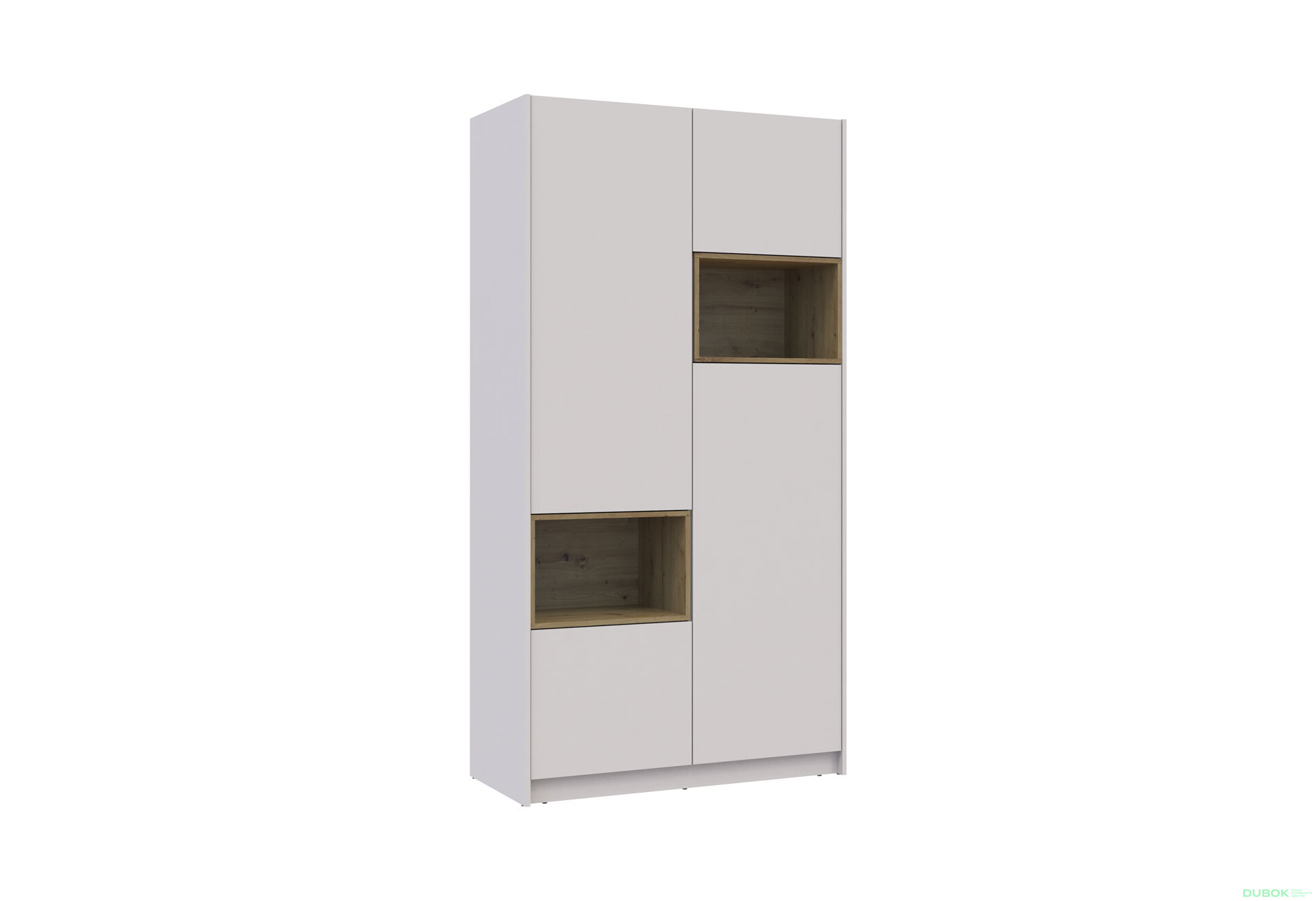 Fotografia 4 - Skriňa Dale 2D s výklenkom 115.2х52х220 cm kašmír / dub artisan