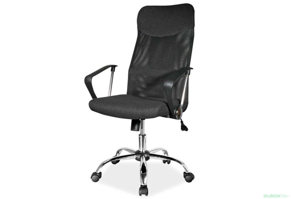 Otočné kreslo Q-025 materiál čierny