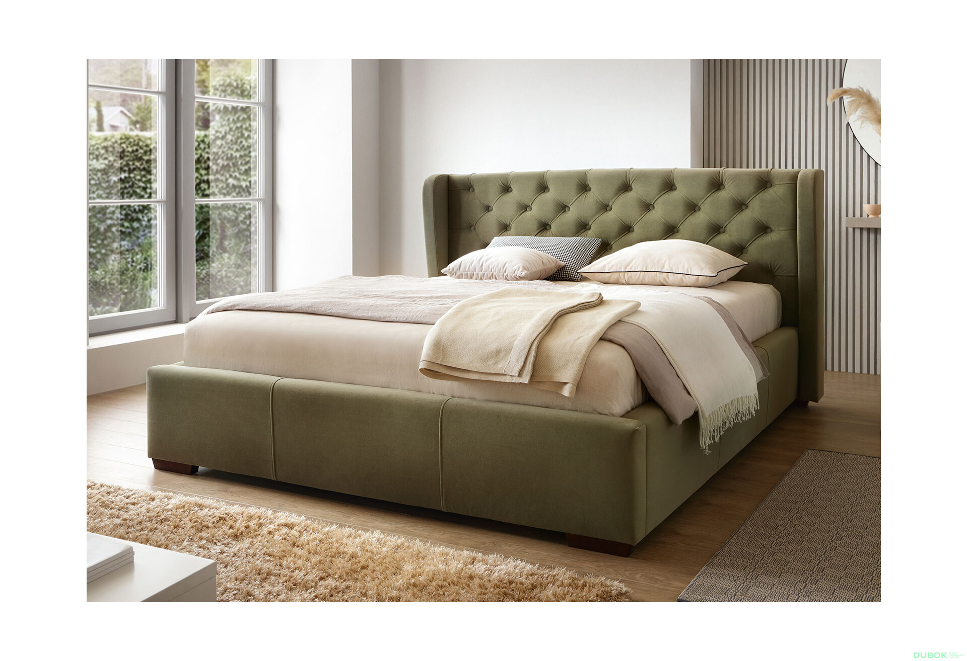 Posteľ Preston 180x200 Matt Velvet 38 Davis, podhlavník 106, C4 Orech - Fotografia 2 Fotografia 2 - Posteľ Preston 180x200 Matt Velvet 38 Davis, podhlavník 106, C4 Orech